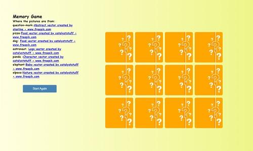 記憶遊戲 - Memory Game